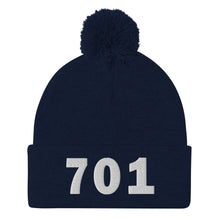 Load image into Gallery viewer, 701 Area Code Pom-Pom Beanie