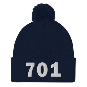 701 Area Code Pom-Pom Beanie