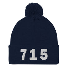 Load image into Gallery viewer, 715 Area Code Pom-Pom Beanie