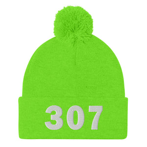 307 Area Code Pom-Pom Beanie