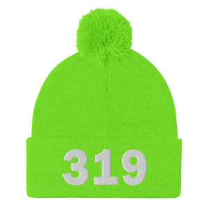 319 Area Code Pom-Pom Beanie