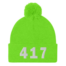 Load image into Gallery viewer, 417 Area Code Pom-Pom Beanie