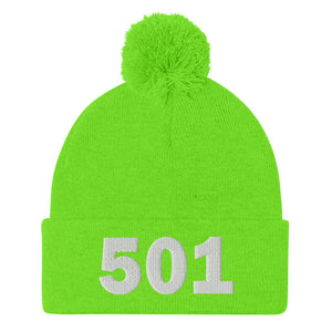 501 Area Code Pom-Pom Beanie