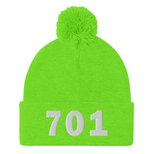 701 Area Code Pom-Pom Beanie