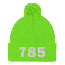 Load image into Gallery viewer, 785 Area Code Pom-Pom Beanie