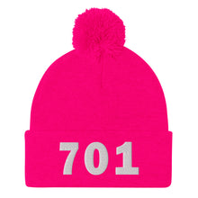 Load image into Gallery viewer, 701 Area Code Pom-Pom Beanie