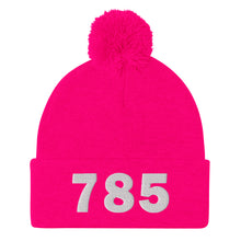 Load image into Gallery viewer, 785 Area Code Pom-Pom Beanie