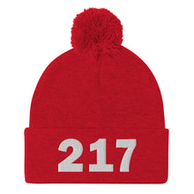 Load image into Gallery viewer, 217 Area Code Pom-Pom Beanie