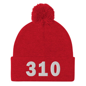 310 Area Code Pom-Pom Beanie