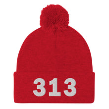 Load image into Gallery viewer, 313 Area Code Pom-Pom Beanie