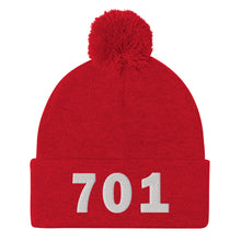 Load image into Gallery viewer, 701 Area Code Pom-Pom Beanie