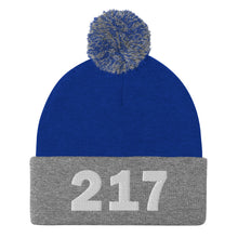 Load image into Gallery viewer, 217 Area Code Pom-Pom Beanie