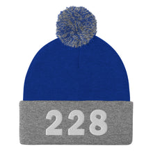 Load image into Gallery viewer, 228 Area Code Pom-Pom Beanie