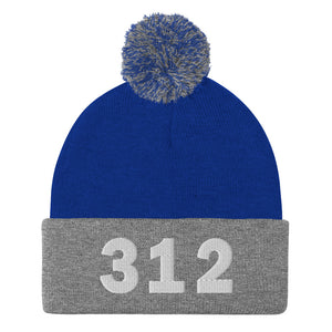 312 Area Code Pom-Pom Beanie