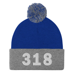 318 Area Code Pom-Pom Beanie