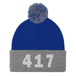 417 Area Code Pom-Pom Beanie