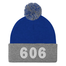 Load image into Gallery viewer, 606 Area Code Pom-Pom Beanie