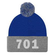 Load image into Gallery viewer, 701 Area Code Pom-Pom Beanie