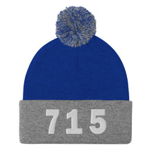 Load image into Gallery viewer, 715 Area Code Pom-Pom Beanie