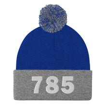 Load image into Gallery viewer, 785 Area Code Pom-Pom Beanie