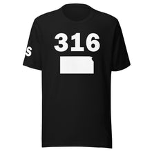 Load image into Gallery viewer, 316 Area Code Unisex T Shirt