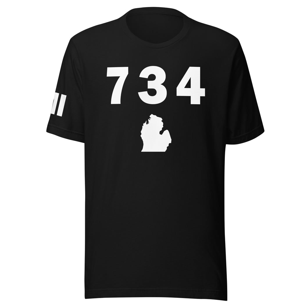 734 Area Code Unisex T Shirt