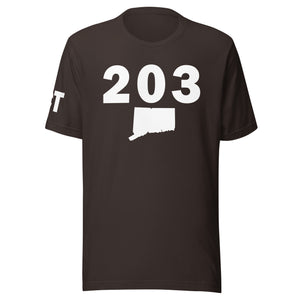 203 Area Code Unisex T Shirt