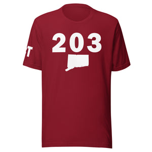 203 Area Code Unisex T Shirt