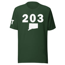 Load image into Gallery viewer, 203 Area Code Unisex T Shirt