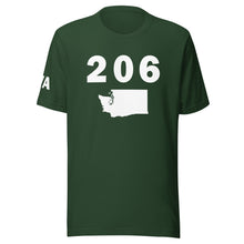 Load image into Gallery viewer, 206 Area Code Unisex T Shirt