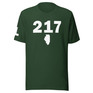217 Area Code Unisex T Shirt
