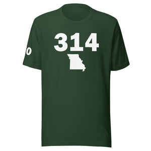 314 Area Code Unisex T Shirt