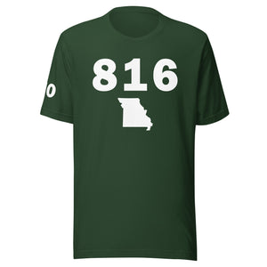 816 Area Code Unisex T Shirt