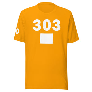 303 Area Code Unisex T Shirt