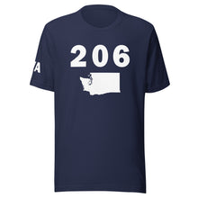 Load image into Gallery viewer, 206 Area Code Unisex T Shirt