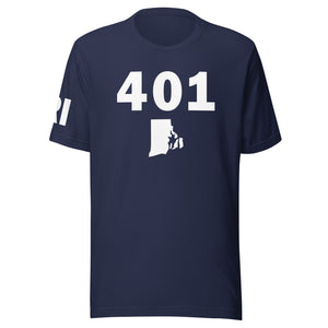 401 Area Code Unisex T Shirt