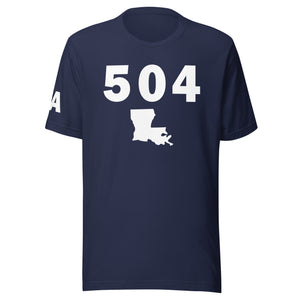 504 Area Code Unisex T Shirt