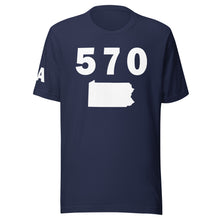 Load image into Gallery viewer, 570 Area Code Unisex T Shirt