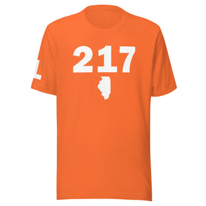 217 Area Code Unisex T Shirt