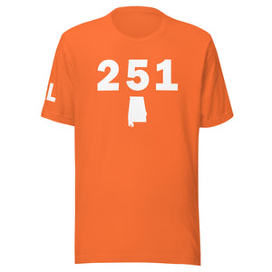 251 Area Code Unisex T Shirt