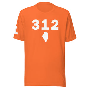 312 Area Code Unisex T Shirt