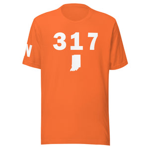 317 Area Code Unisex T Shirt
