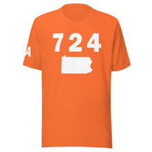Load image into Gallery viewer, 724 Area Code Unisex T Shirt