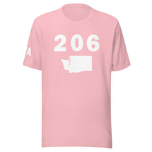 Load image into Gallery viewer, 206 Area Code Unisex T Shirt
