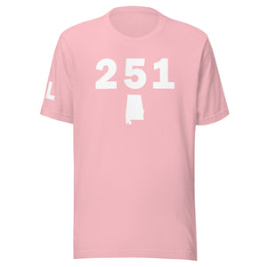 251 Area Code Unisex T Shirt