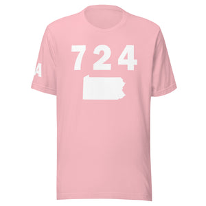 724 Area Code Unisex T Shirt