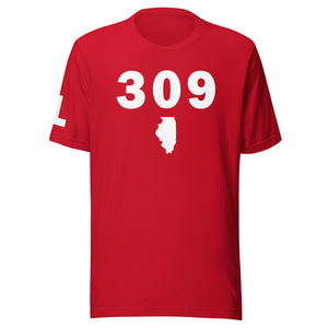 309 Area Code Unisex T Shirt