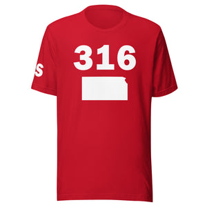 316 Area Code Unisex T Shirt