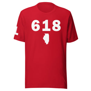 618 Area Code Unisex T Shirt