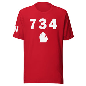 734 Area Code Unisex T Shirt